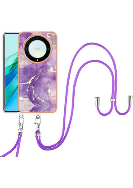 Onur Için Kılıf Sihirli 5 Lite Crossbody Kordon Askısı Mermer Anti-Scratch (Yurt Dışından) fırsatları