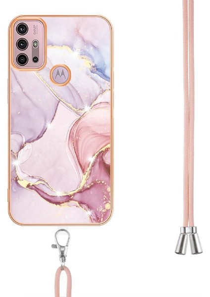 Motoroal Moto G30/G20/G10 Crossbody Kordon Askısı Mermer Tampon Için Kılıf (Yurt Dışından) modelleri