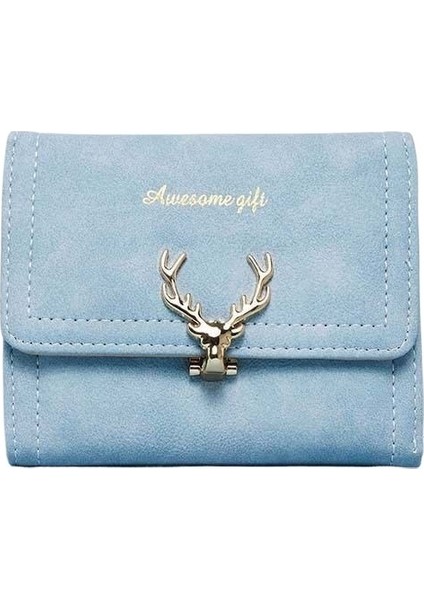 Moda Geyik Kafası Çok Fonksiyonlu Kadın Kısa Cüzdan (Yurt Dışından)