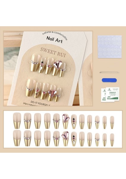 Uzun Çıkarılabilir Tırnak Yamaları 28pcs (Yurt Dışından)