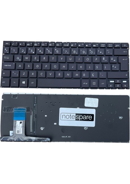 Asus ile Uyumlu Zenbook UX330UA-FC068T, UX330UA-FC071T Notebook Klavye Işıklı Siyah Tr