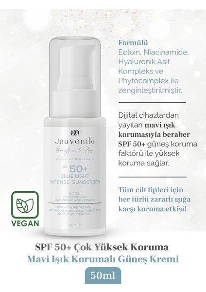 Mavi Işık Savunması Güneş Koruyucu 50+ Spf