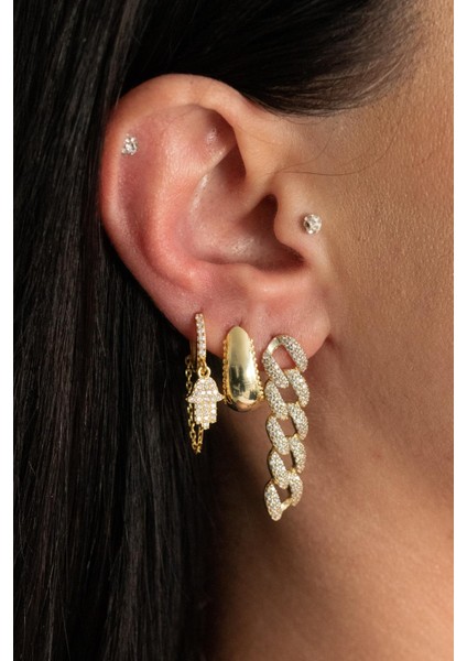 925 Ayar Gümüş El Detaylı Küpe modelleri