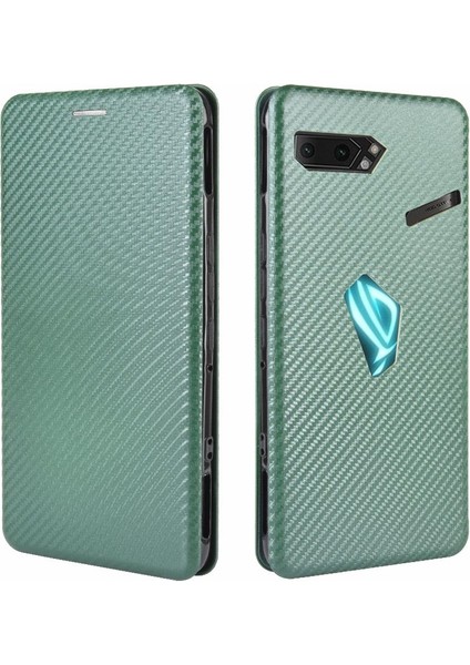 Asus Rog Telefon 2 ZS660KL Deri Folio Flip Case Kart Ekleme Için Kılıf (Yurt Dışından)