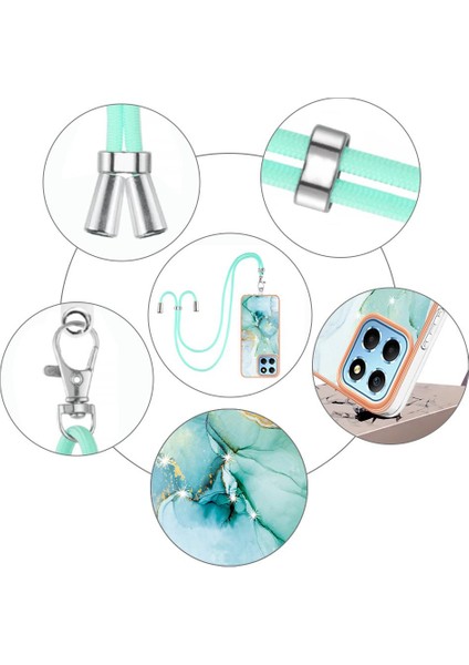 Onur X8 5g Tampon Crossbody Kordon Askısı Mermer Anti-Scratch Için Kılıf (Yurt Dışından) fırsatları