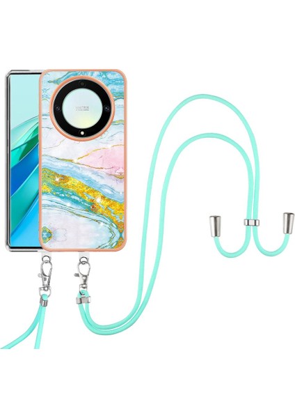 Onur Için Kılıf Sihirli 5 Lite Crossbody Kordon Askısı Mermer Anti-Scratch (Yurt Dışından) modelleri