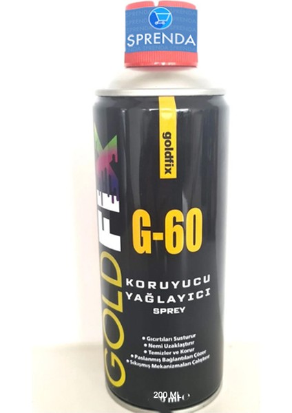 Goldfix G-60 Koruyucu Pas Sökücü ve Yağlayıcı Sprey 200 ml