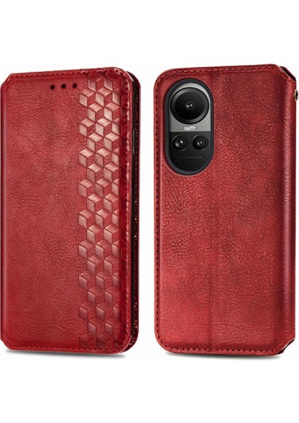 Oppo Oppo 10 Için Kılıf Moda Tasarım Deri Kılıf Kapak Çevirin Cüzdan (Yurt Dışından)