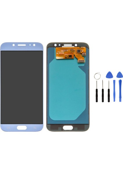 Samsung J7 Pro J730 Uyumlu LCD Ekran Dokunmatik Skyblue
