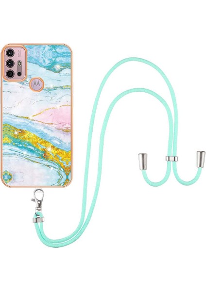 Motoroal Moto G30/G20/G10 Crossbody Kordon Askısı Mermer Tampon Için Kılıf (Yurt Dışından) modelleri
