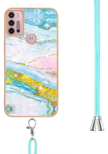 Motoroal Moto G30/G20/G10 Crossbody Kordon Askısı Mermer Tampon Için Kılıf (Yurt Dışından) fırsatları