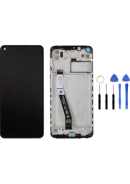 Xiaomi Redmi Note 9s Çıtalı Uyumlu LCD Ekran Dokunmatik Siyah