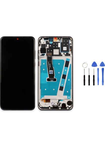 Huawei P30 Lite 48MP Çıtalı Uyumlu LCD Ekran Dokunmatik Gümüş