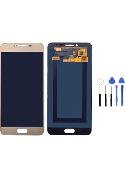 Samsung C5 C500 Uyumlu LCD Ekran Dokunmatik Gold