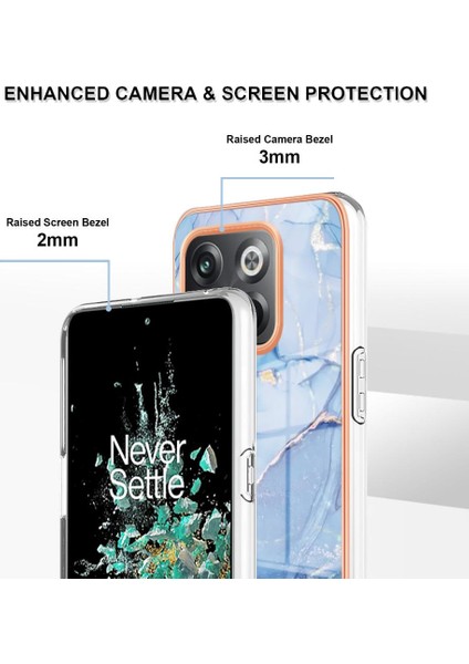 Oneplus 10T 5g Kılıf ile Uyumlu Tpu Silikon Mermer Tampon Darbeye (Yurt Dışından) fiyatları