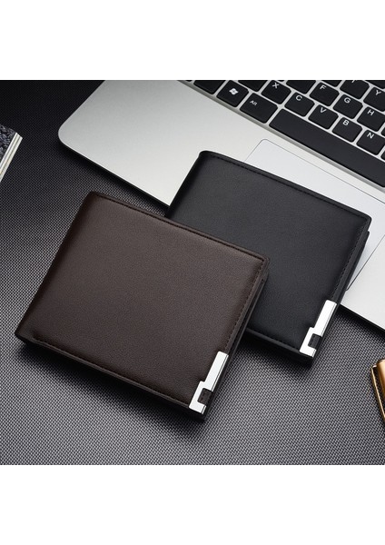 Yeni Retro Erkek Cüzdan Küçük Para Çantalar Tasarım Dolar Üst Erkekler Ince Cüzdan Kısa Kredi Kartı Sahipleri Bozuk Para Çantaları (Yurt Dışından)