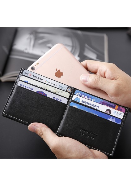 Erkek Uzun Cüzdan Kore Versiyonu Moda Rahat Demir Cüzdan Öğrenci Gençlik Çoklu Kart Cep Telefonu Çantası Nokta (Yurt Dışından)