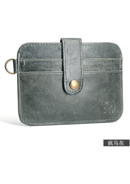 Mini Cüzdan Çile Küçük Çanta 100% Gerçek Deri Cüzdan Erkek Çantalar Erkek Debriyaj Kadın Çılgın At Deri Vintage Stil Ince (Yurt Dışından) indirimleri