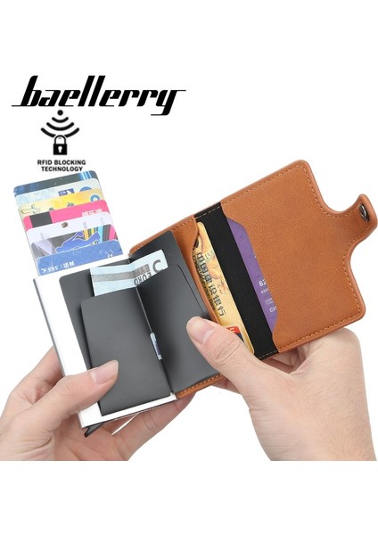 Yeni Rfid Anti-Manyetik Kart Sahipleri Akıllı Cüzdan Erkek Pu Deri Çanta Vintage Kısa Kadın Çantalar Mini Para Çantası (Yurt Dışından)