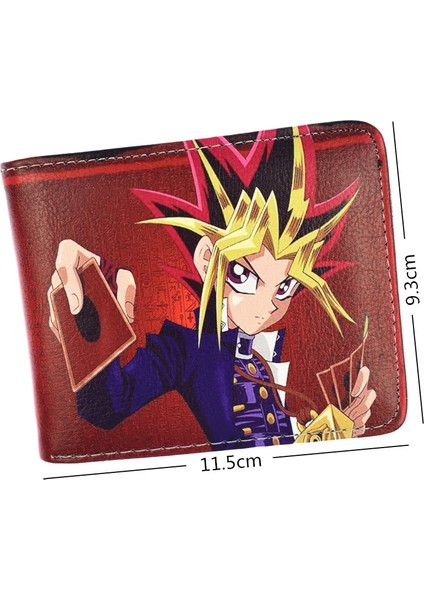Karikatür Yu Gi Oh Kısa Cüzdan Yüksek Kaliteli Pu Erkek Çanta Çocuğun Bozuk Para Çantaları (Yurt Dışından)