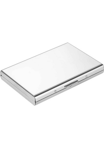 Metal Kartlıklı Cüzdan, Ultra Ince Paslanmaz Çelik Metal Cüzdan Rfıd Engelleme Kredi Kartı Cüzdanlık, Beyaz (Yurt Dışından)