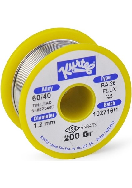 200 gr 1,2 mm Lehim Teli KL-200-1,2