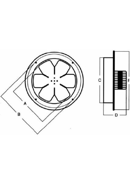 Modern Teknik 35 cm Baca ve Çatı Aspiratörü 1900 M³/h 1400 Rpm fırsatları
