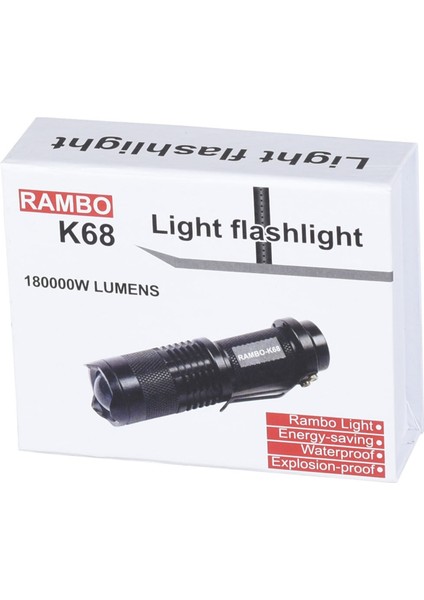 3 W Şarjlı LED El Tipi Fener K-68 fırsatları