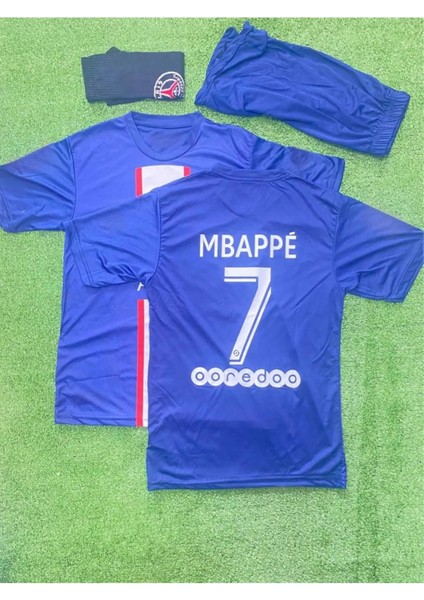 Psg Mbappe Paris Saint Germain 22/23 Sezon Halı Saha Çoraplı Forması 3'lü Set