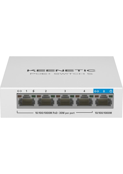 PoE+ Switch 5, 1X1Gbit, 4X1Gbit PoE+ Port, IEEE 802.3AF/AT (Max.30W/Port), 60Watt