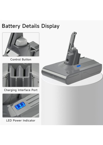 Dyson V8 Piller V8 Için V8 Adaptör+Ön Filtre 21,6V'YI Değiştirin (Yurt Dışından) modelleri