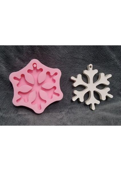 7cm Kristal Askı Silikon Kalıp K-1296, Kokulu Taş Sabun Alçı Mum Kalıbı