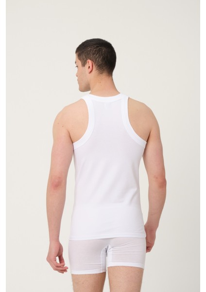 Erkek Pamuklu Süprem Penye Halter Yaka Sporcu Likralı Atlet 2'li -1021 fiyatları