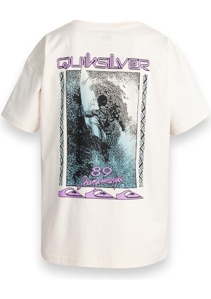 Back Flash Ss Erkek Bej T-Shirt EQYZT07605-11492
