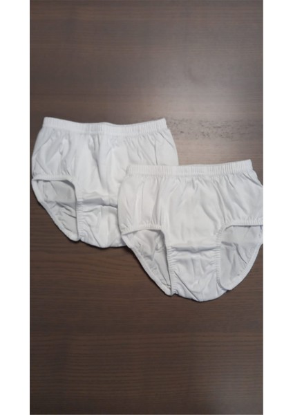 304 2'li Erkek Çocuk Slip-Beyaz
