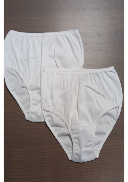 437 Kız Çocuk 2'li Külot-Beyaz