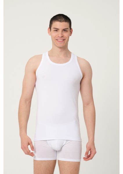 Erkek Pamuklu Modal Lüx Likralı Atlet 6'lı -1024