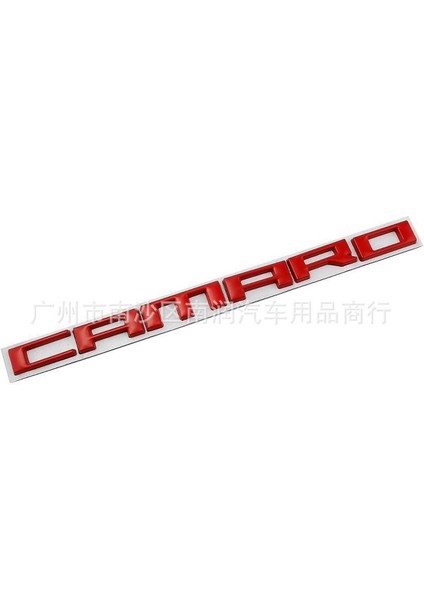 Chevrolet Camaro Bagaj Yazısı Kırmızı Renk Metal 3D Ithal Arma Logo Luggage Lettering Rigging