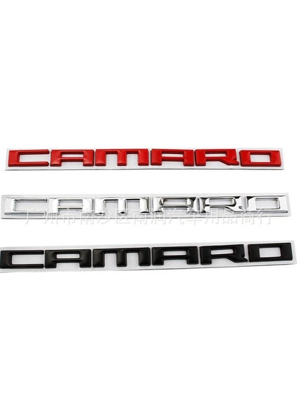 Chevrolet Camaro Bagaj Yazısı Kırmızı Renk Metal 3D Ithal Arma Logo Luggage Lettering Rigging fiyatları