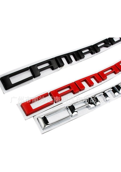 Chevrolet Camaro Bagaj Yazısı Kırmızı Renk Metal 3D Ithal Arma Logo Luggage Lettering Rigging fırsatları