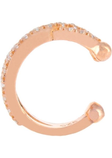 925 Ayar Gümüş Zirkon Taşlı Kesişim Kıkırdak Küpe modelleri