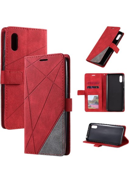 Xiaomi Redmi 9A Için Pu Deri Cüzdan Çevir Folio Darbeye Manyetik (Yurt Dışından)
