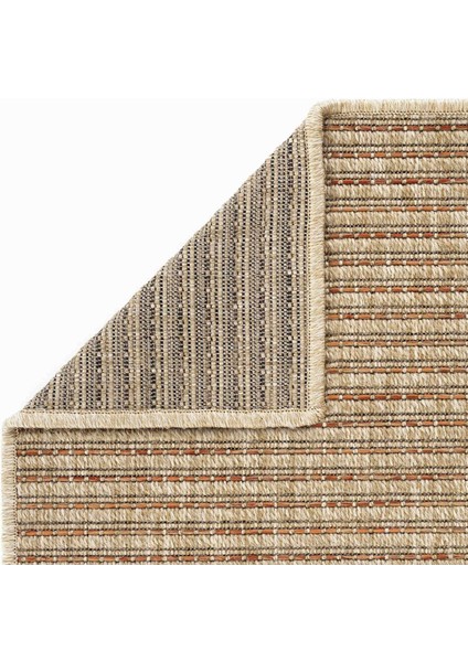 Madrid Natural Kiremit Mutfak Halısı Jüt Hasır Dokulu Balkon Halısı Ofis Halısı Outdoor Halı