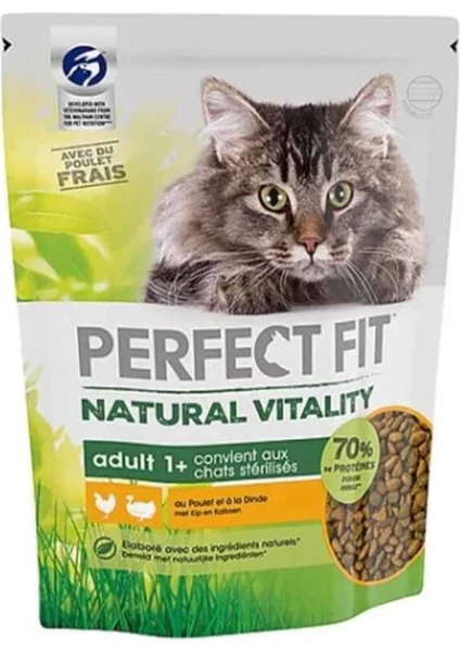 Perfect Fit Natural Vitality Tavuklu Yetişkin Kedi Maması 1 kg