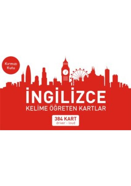 İngilizce Kelime Öğreten Kartlar Kırmızı Kutu (Driver-Loud)