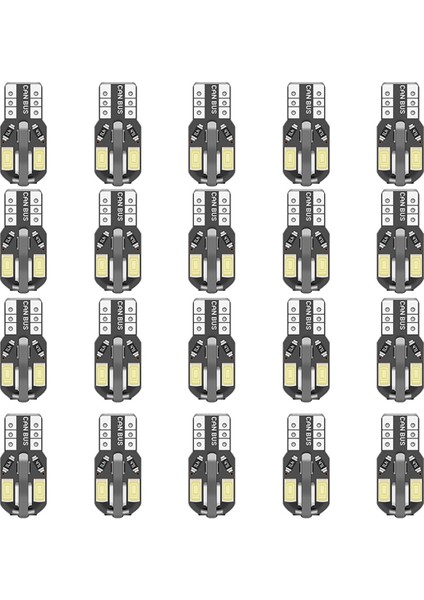 20 Adet T10 LED Ampuller 6000 K Araba Kamyon Römork Okuma Işığı Için (Yurt Dışından)