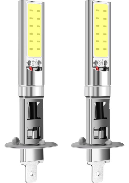 2x H1 Xenon Beyaz 6000K 7.5W Cob LED Smd Drl Sürüş Sis Ampulü (Yurt Dışından)