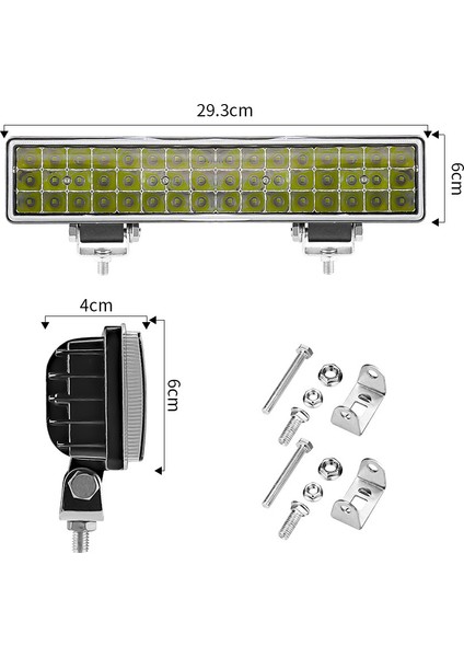 12 Inç Araba LED Işık Çubuğu 48 Adet 6000 K 48 W Suv Atv Kamyon Için Çalışma Kirişleri (Yurt Dışından) modelleri