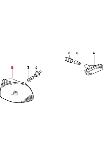 Bmw 7-Serisi E38 99-01 63138379108 Için 1 Çift Lens Şeffaf Köşe Işıkları (Yurt Dışından) modelleri