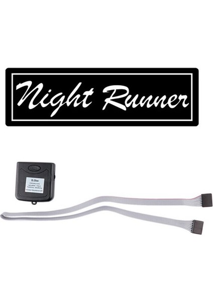 Jdm Glow Panel Için Ön Cam Gece Koşucusu LED Işık Pencere Çıkartmaları (Yurt Dışından)